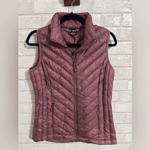 Pink Mauve Quilted outdoor vest size S #1394